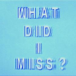 What Did I Miss? - Drake